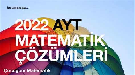 AYT Matematik Soru Çözümleri